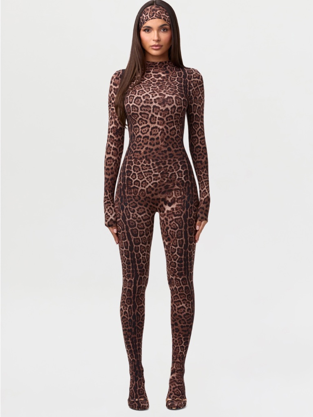 Naked Wardrobe NAKED PRINT CLOSED TOE JUMPSUIT Size XS